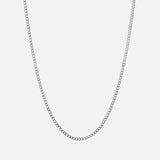 CHAIN - 3MM CUBAN CHAIN - STERLING SILVER - 24IN