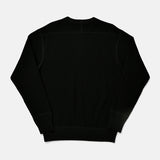 BIG WAFFLE CREW TOP - #3 BLACK