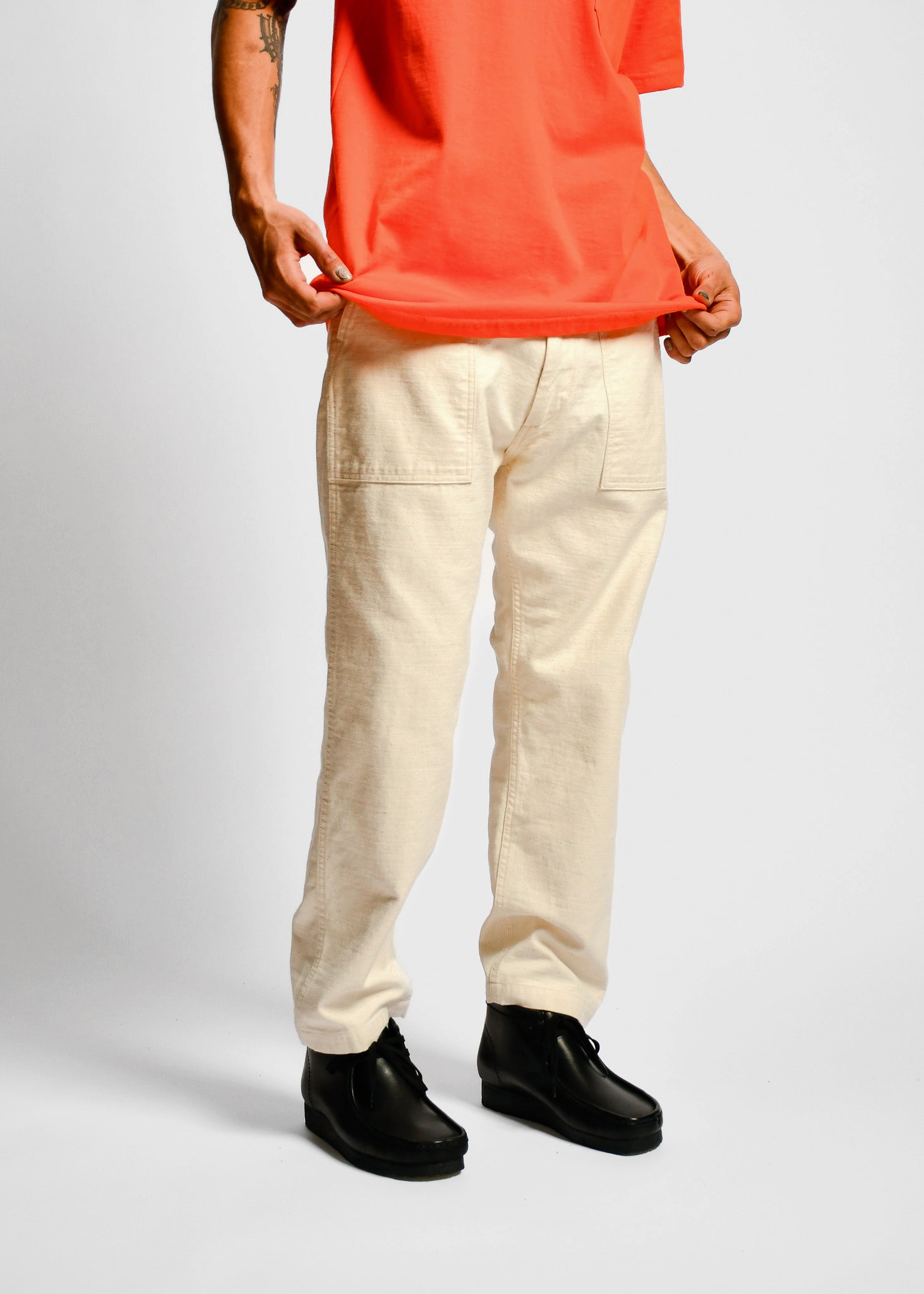 ORDINARY FITS - FATIGUE PANTS - ECRU