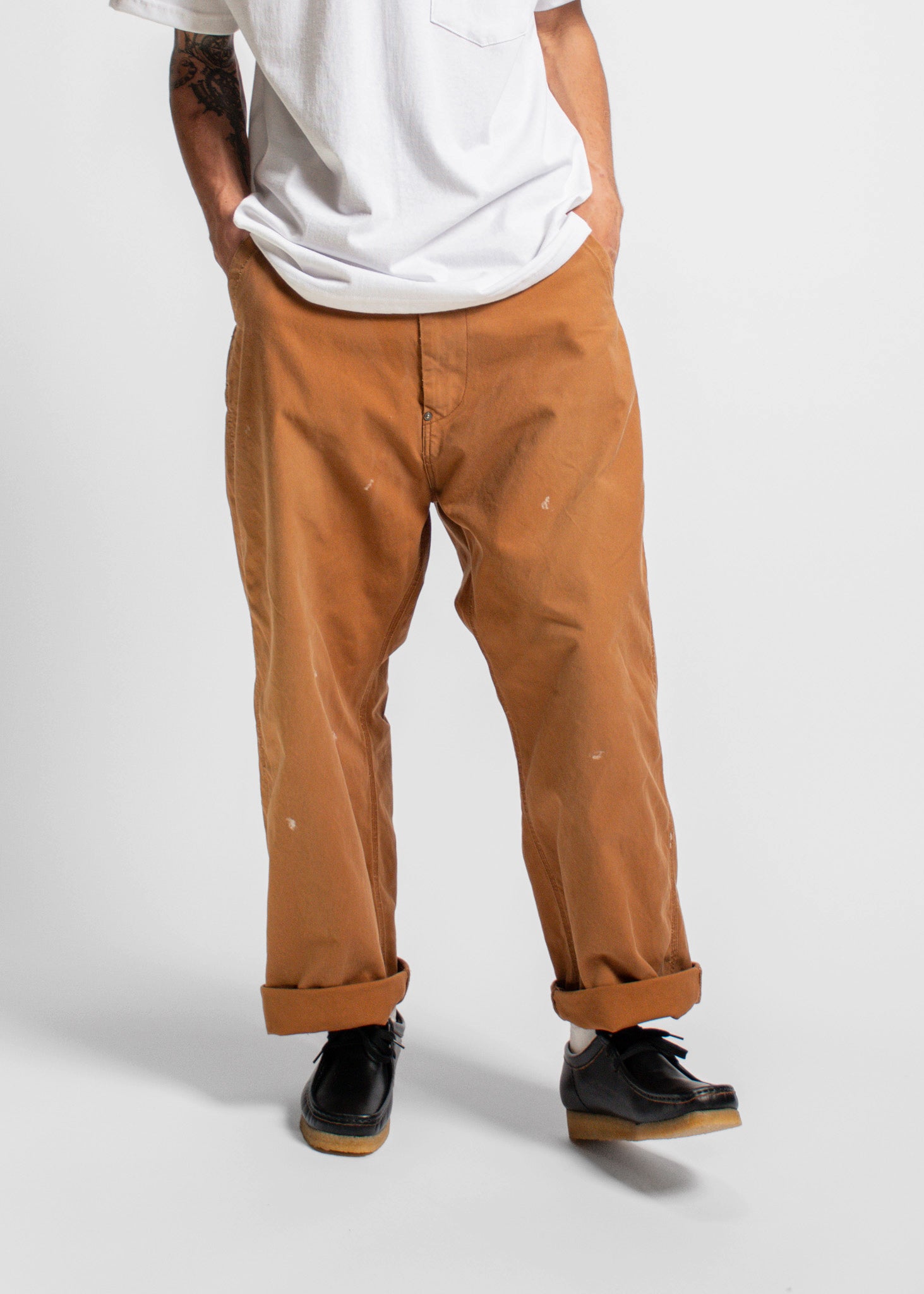 ORDINARY FITS - BELL PANTS - BROWN