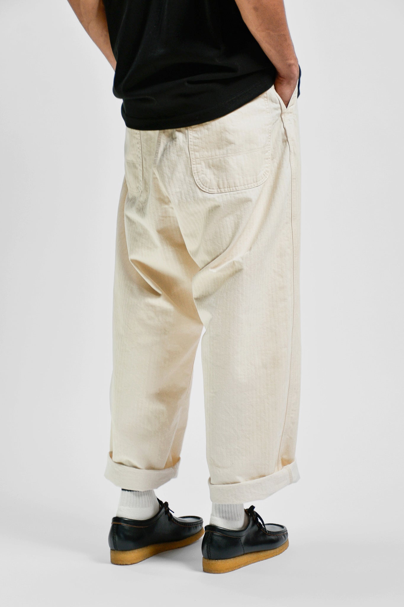 ORDINARY FITS - BELL PANTS - ECRU