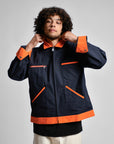 RANDY'S GARMENTS - SERVICE JACKET - DARK NAVY/ORANGE - JA001