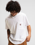 RANDY'S GARMENTS - TEE - POCKET LOGO - WHITE - TS001