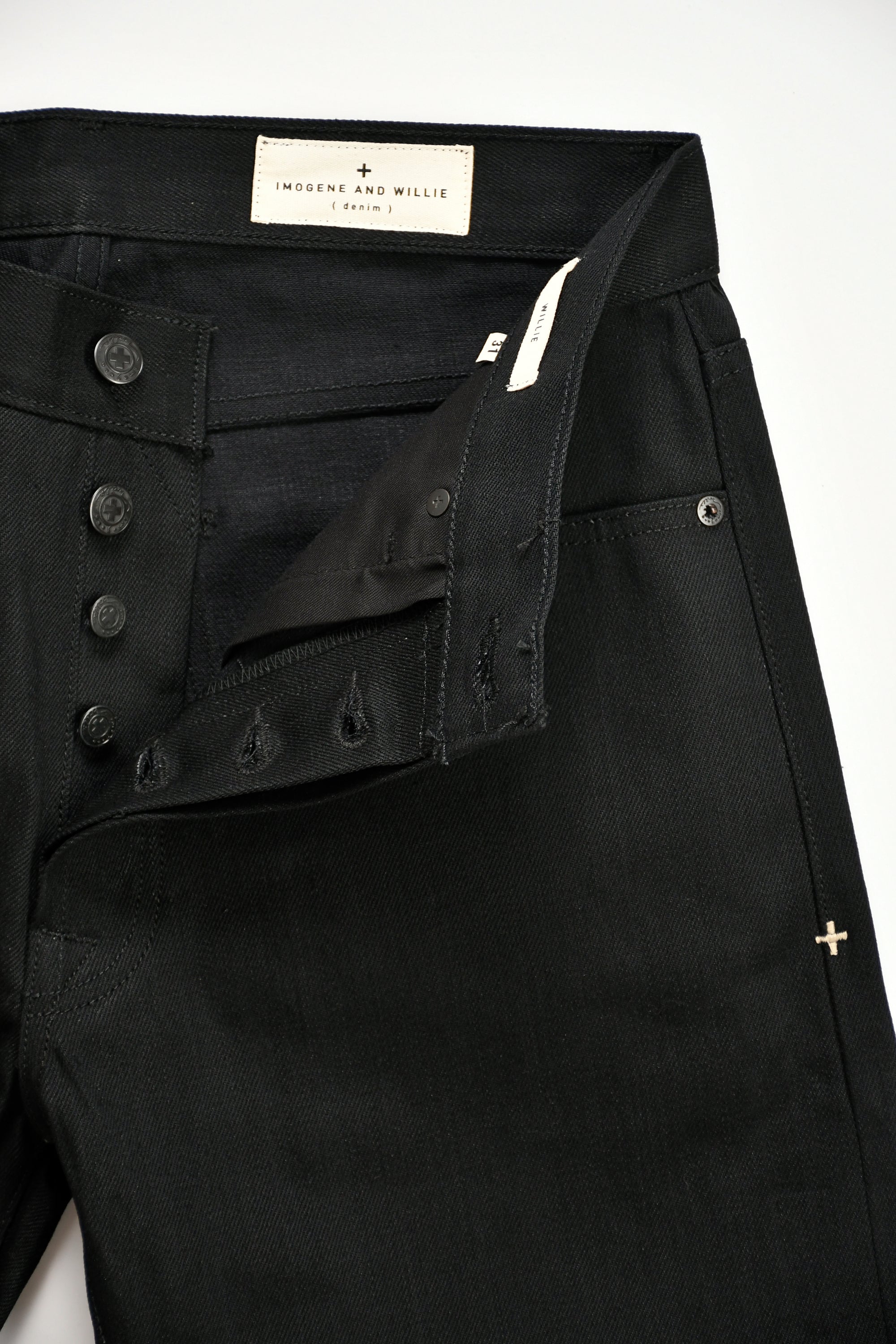 IMOGENE + WILLIE - WILLIE DENIM - BLACK RIGID JP