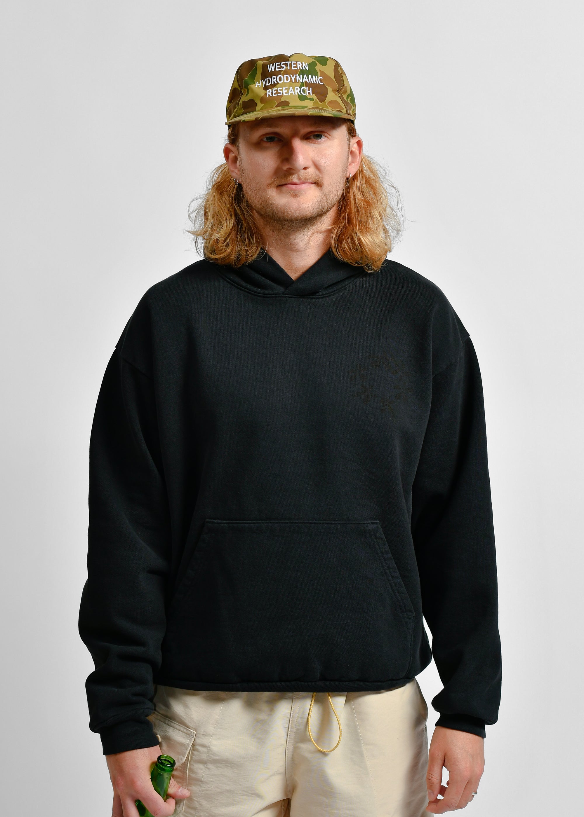 WHR - PLUMERIA HOODIE - BLACK