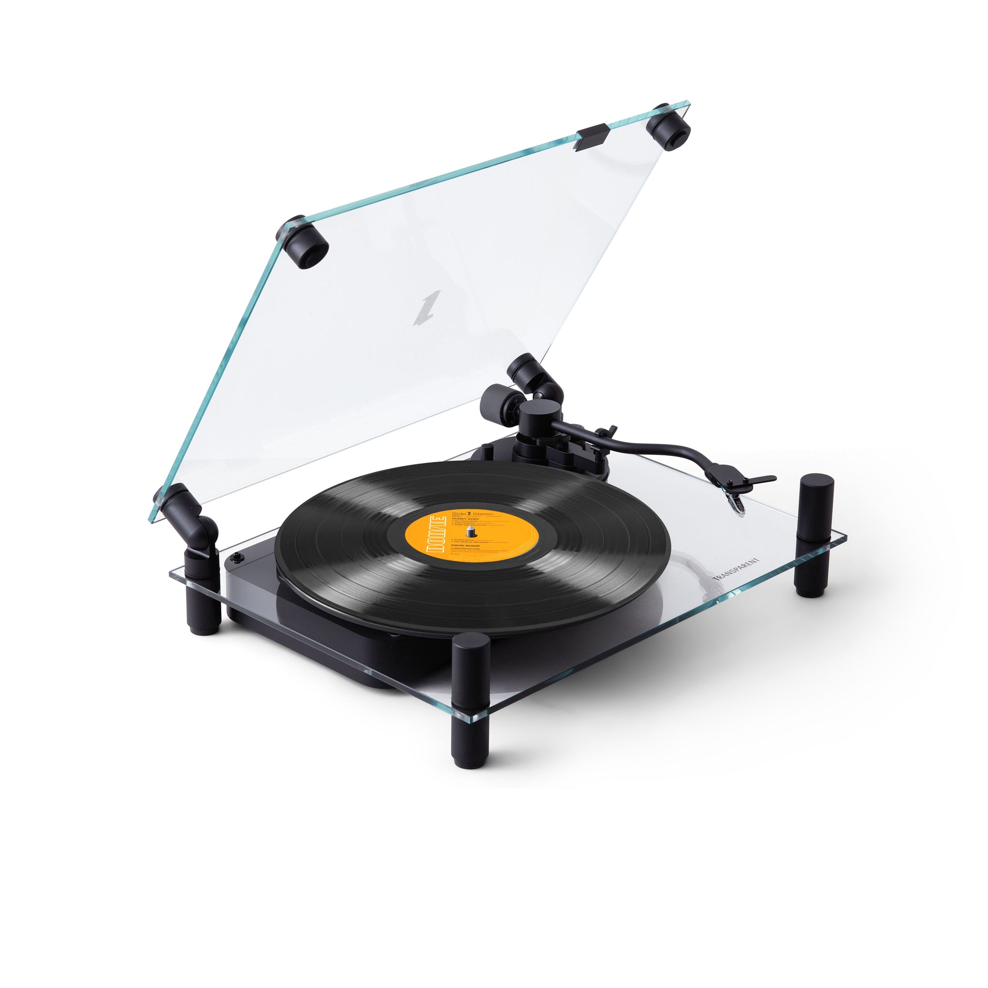 TRANSPARENT - TURNTABLE - BLACK