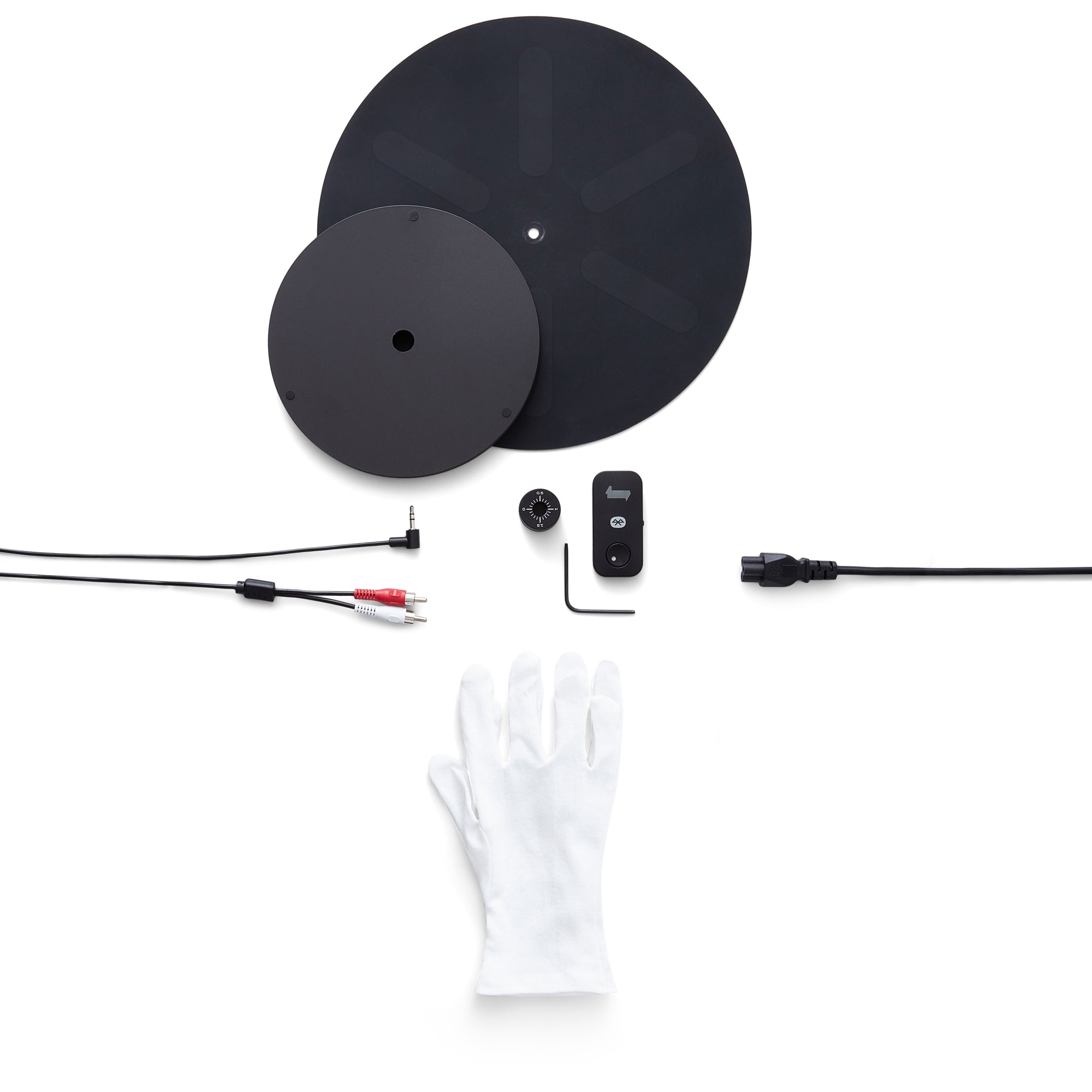 TRANSPARENT - TURNTABLE - BLACK