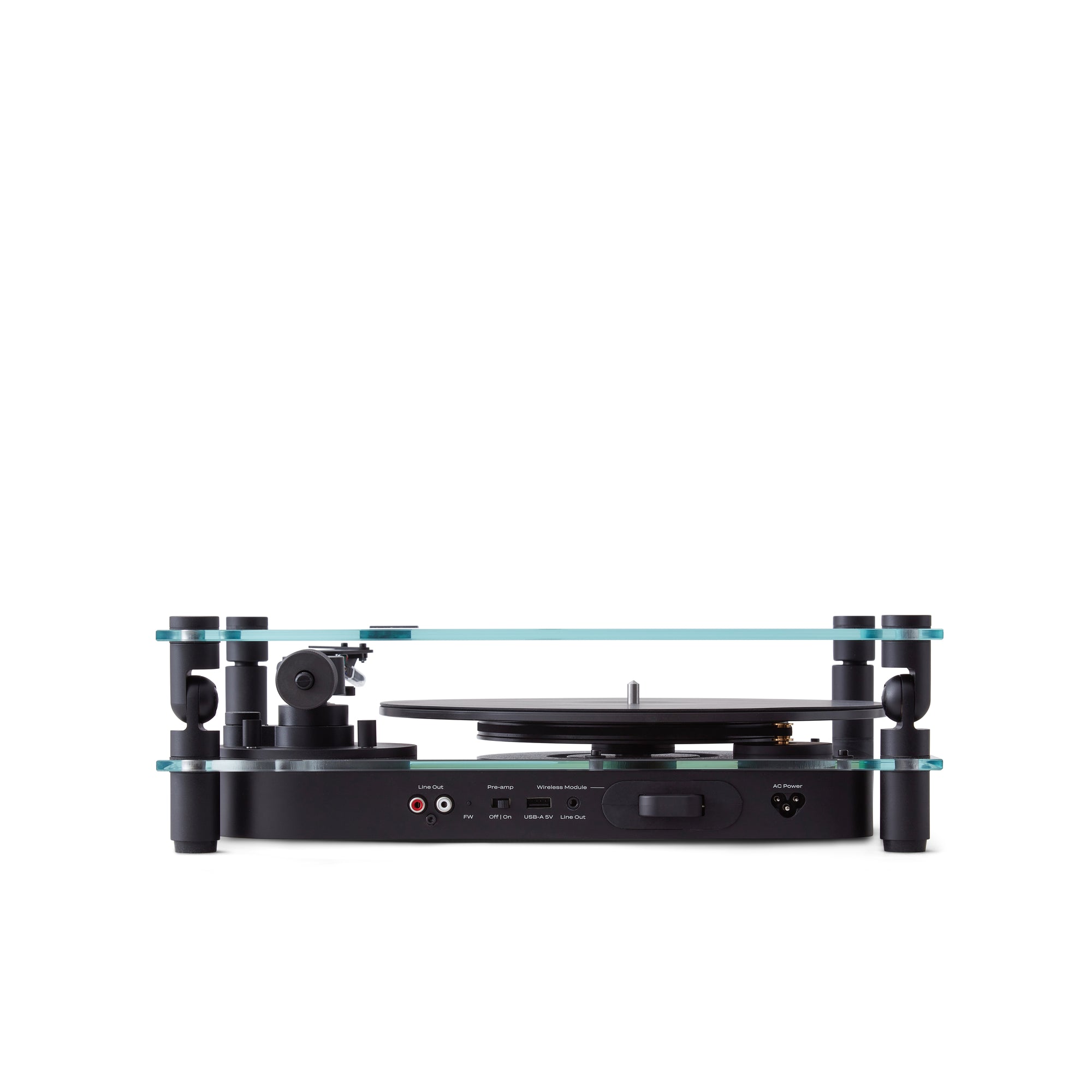 TRANSPARENT - TURNTABLE - BLACK
