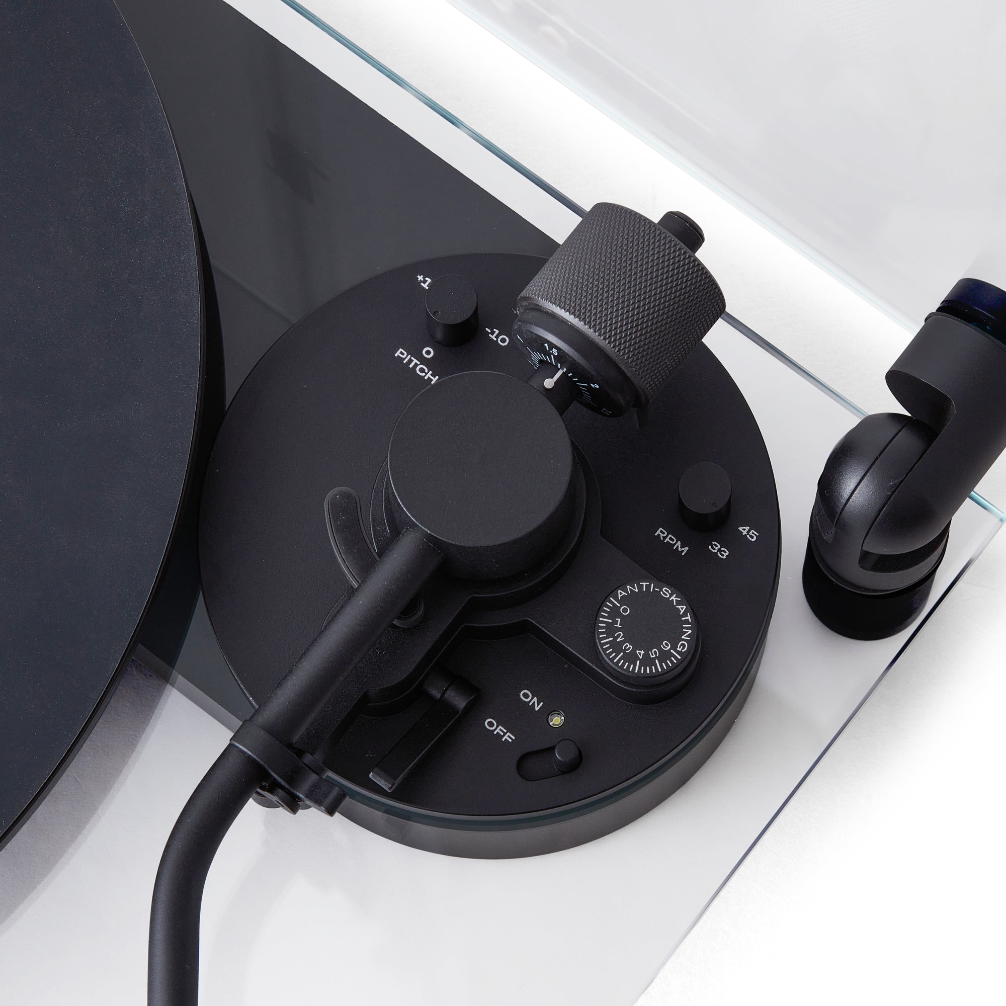 TRANSPARENT - TURNTABLE - BLACK