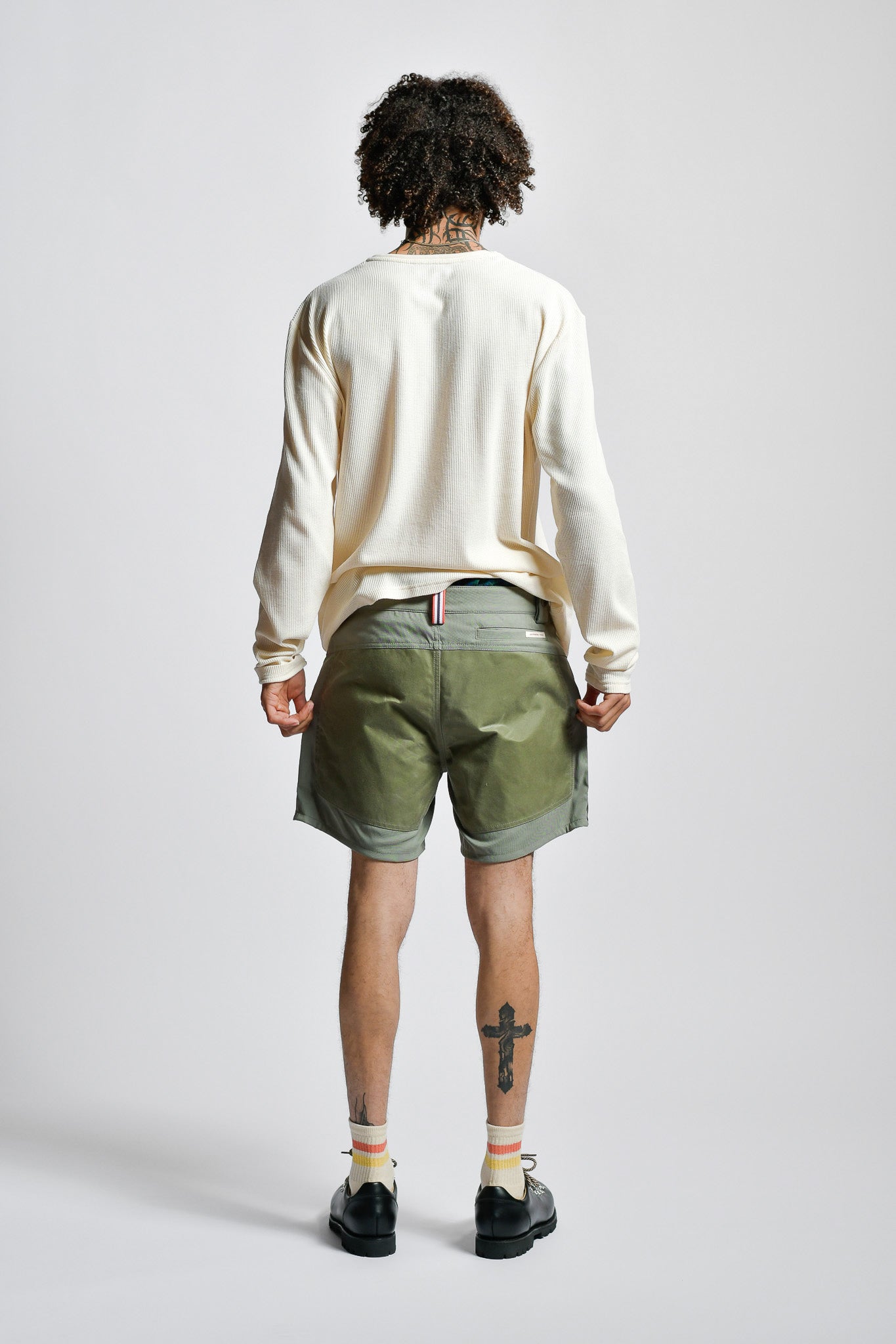 AMUNDSEN - FIELD SHORTS - 7 INCH - BLUE SURF/OLIVE ASH