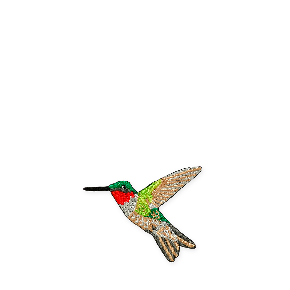 BIRD COLLECTIVE - PATCH - RUBY THROATED HUMMINGBIRD