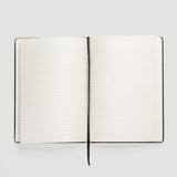 MEDIUM SLATE JOURNAL - BLACK - LINED