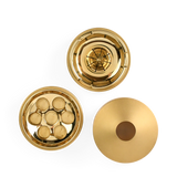 TALL CYLINDER INCENSE HOLDER - SATIN BRASS