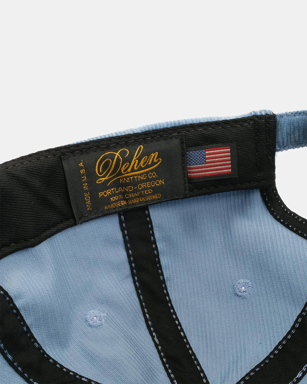 DEHEN - BASEBALL CAP - DUSTY BLUE CORD