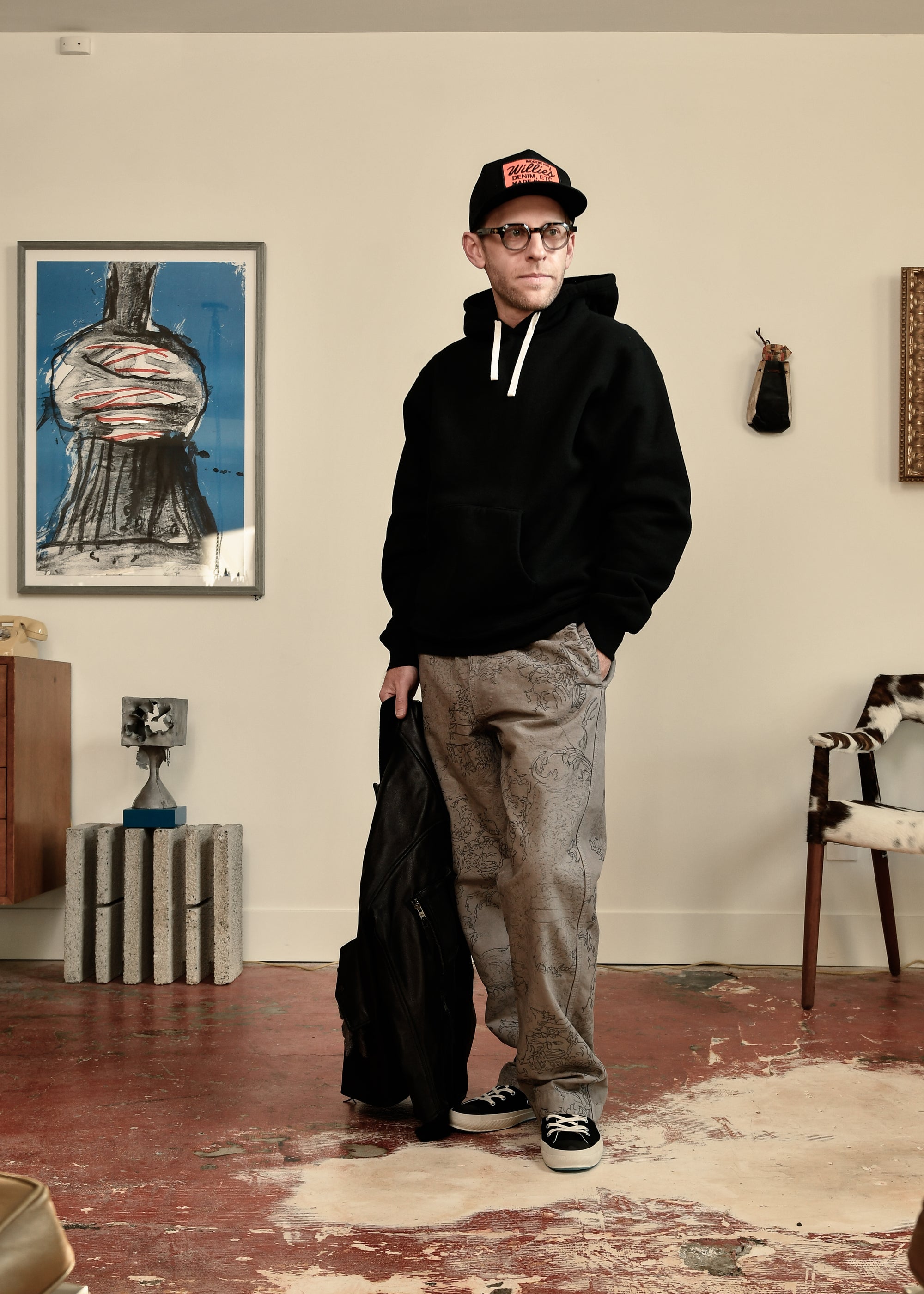 BEAMS+ - SWEAT PULLOVER HOODIE - BLACK