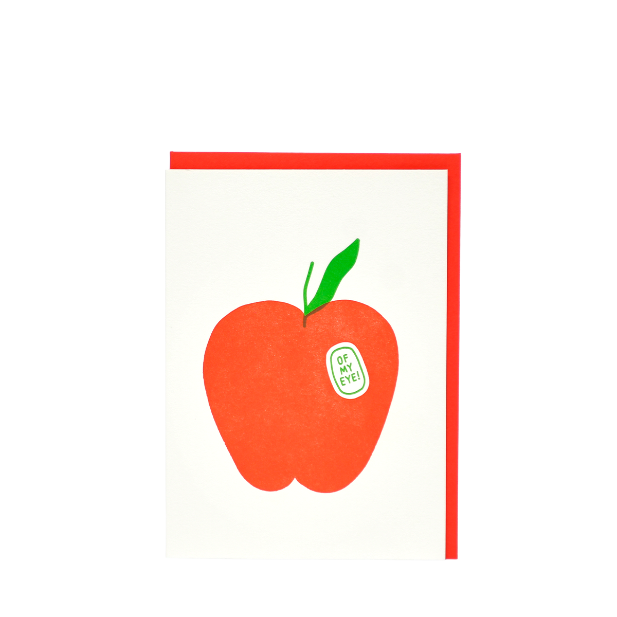 HALF PINT STUDIO - GREETING CARD - APPLE OF MY EYE