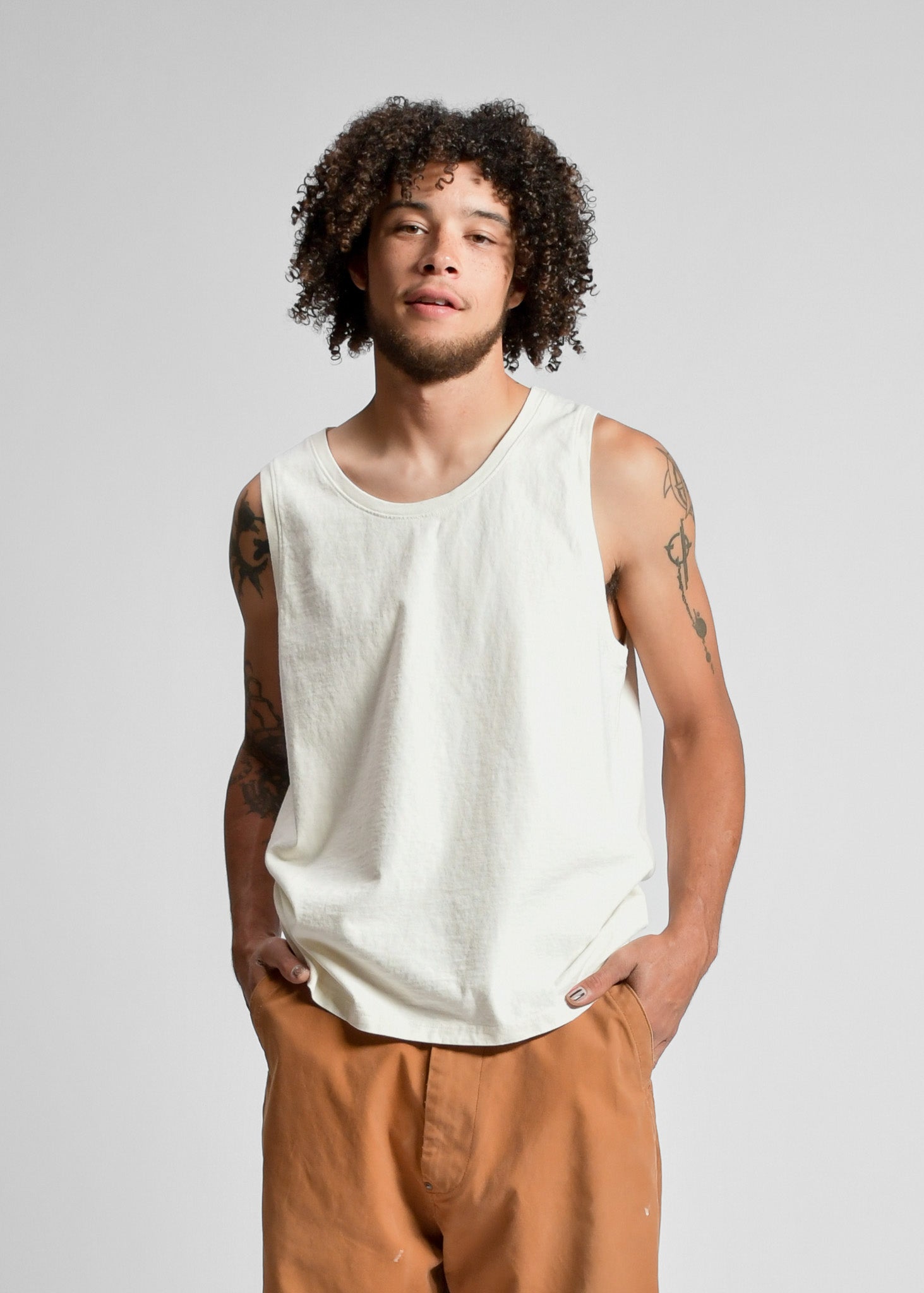 IMOGENE + WILLIE - BOX TANK - VINTAGE WHITE