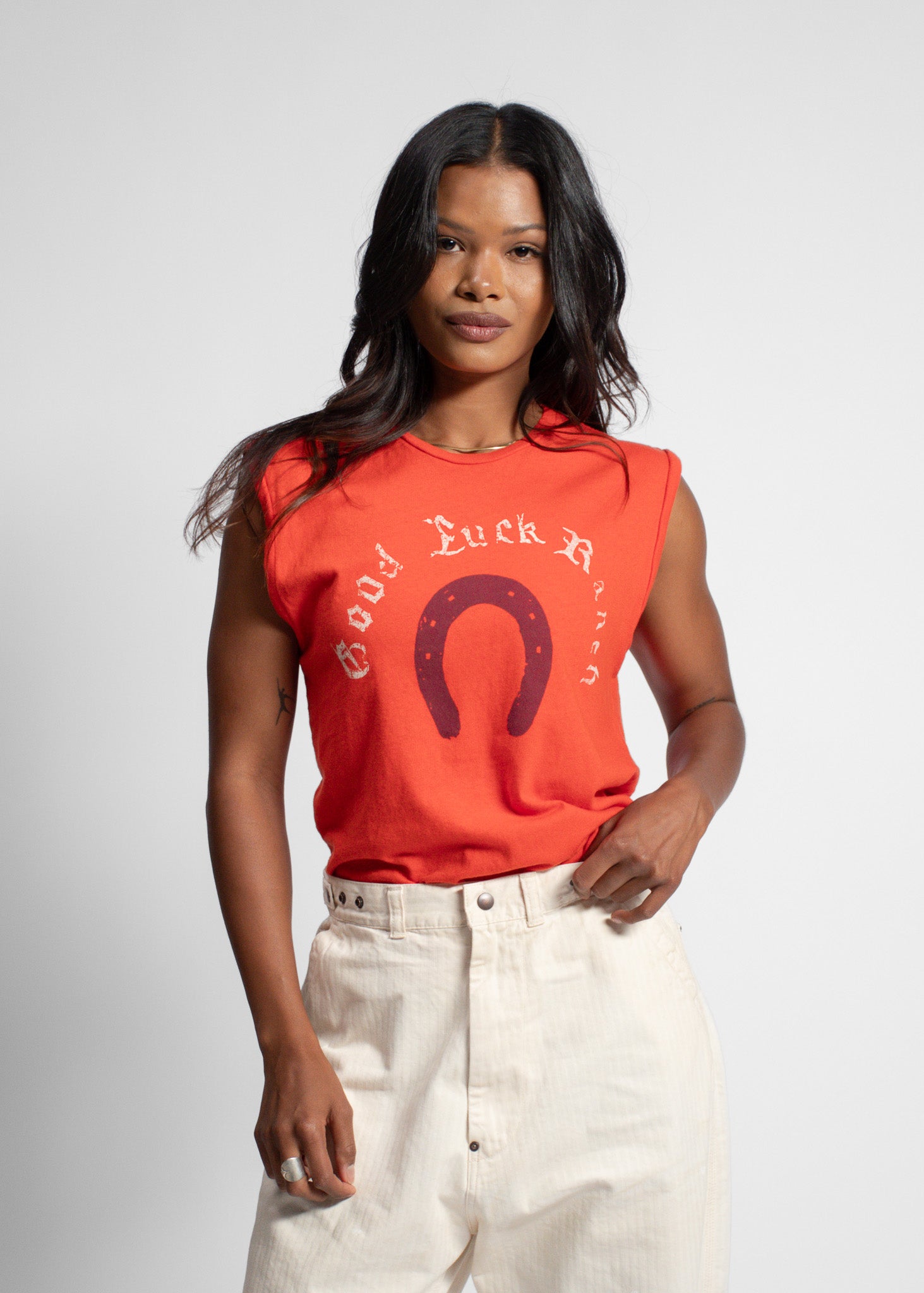 IMOGENE + WILLIE - MUSCLE TEE - GOOD LUCK