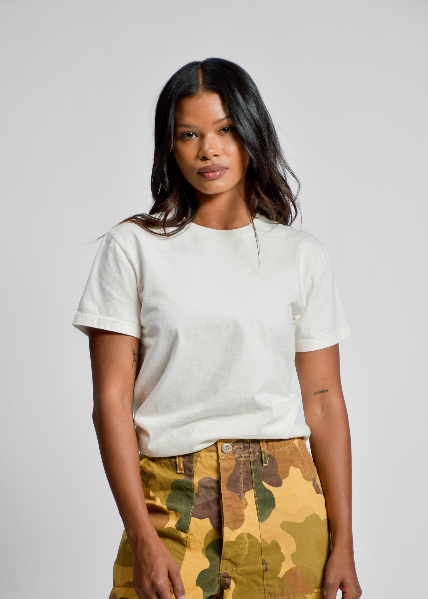 IMOGENE + WILLIE - COTTON PROJECT TEE - WHITE