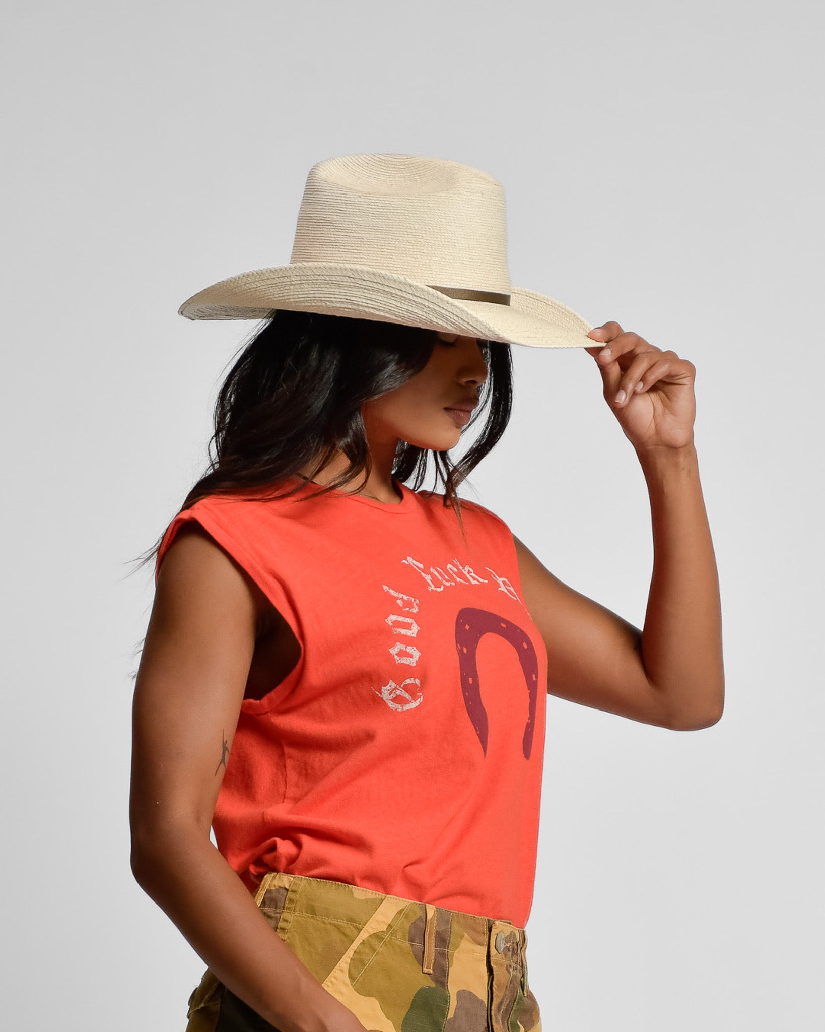 IMOGENE + WILLIE - HANDWOVEN RANCHER PALM HAT