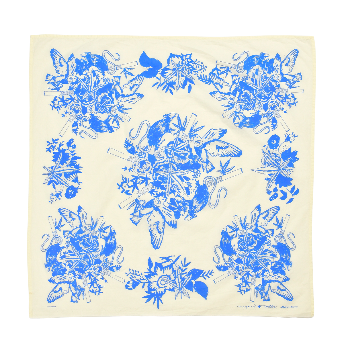 IMOGENE + WILLIE - BANDANA - BLUE CERAMIC
