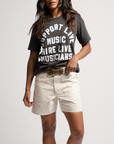 IMOGENE + WILLIE - RIPSTOP FATIGUE SHORT - STONE