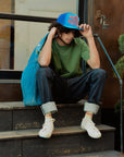 IMOGENE + WILLIE - TRUCKER HAT - BRONCO - BLUE