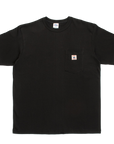 RANDY'S GARMENTS - TEE - POCKET LOGO - BLACK - TS001