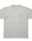 RANDY'S GARMENTS - TEE - POCKET LOGO - HEATHER GREY - TS001