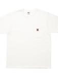 RANDY'S GARMENTS - TEE - POCKET LOGO - WHITE - TS001