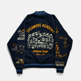 VARSITY JACKET - NAVY CORDUROY