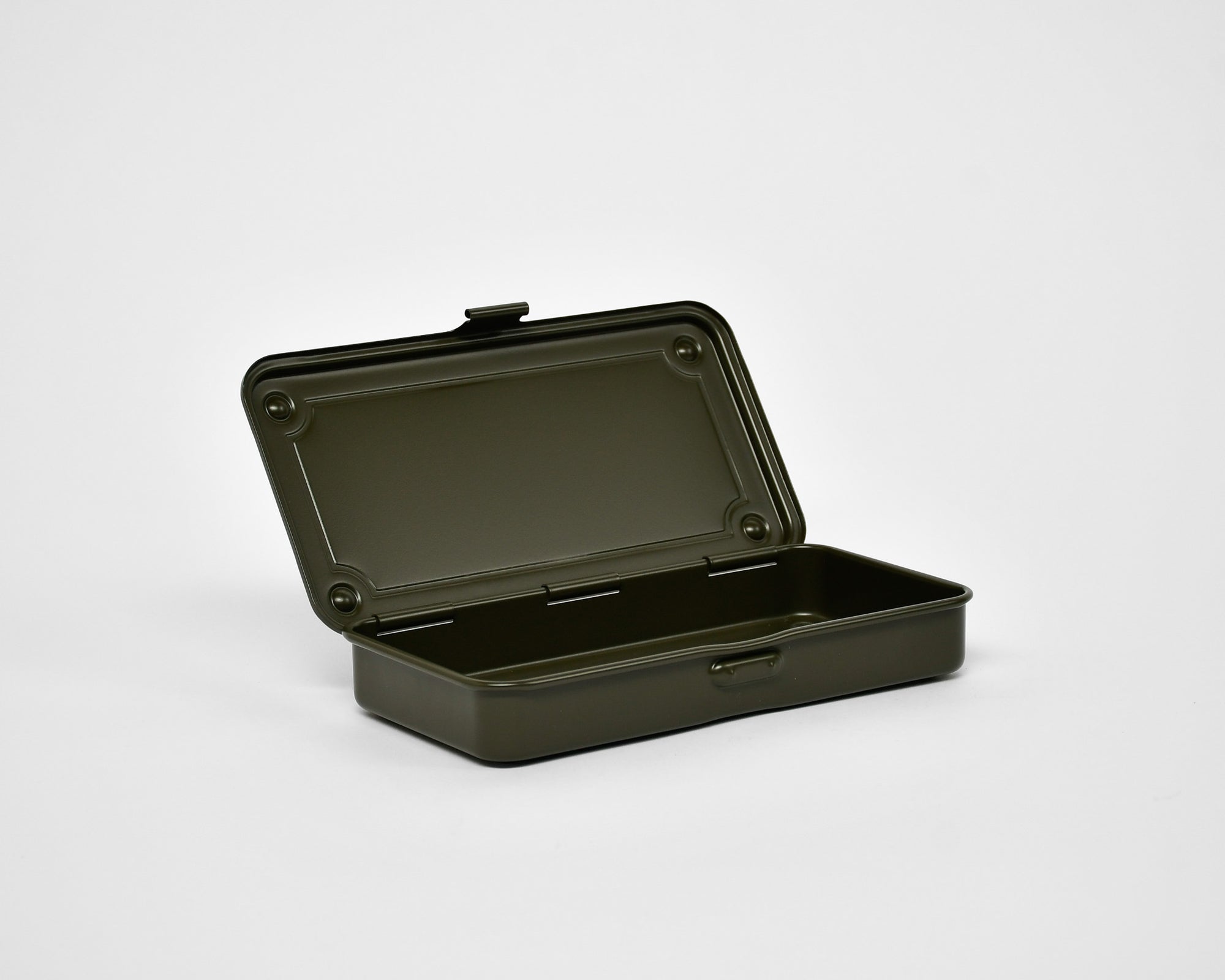 TOYO STEEL - SMALL TRUNK SHAPED BOX - T-192 - MILITARY GREEN