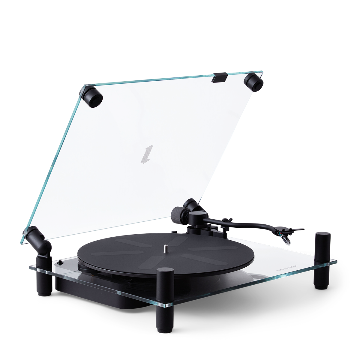 TRANSPARENT - TURNTABLE - BLACK