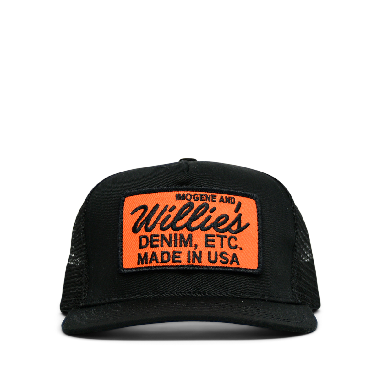 IMOGENE + WILLIE - TRUCKER HAT - DENIM ETC - BLACK