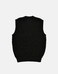 YONETOMI - GIMA KNIT VEST - BLACK