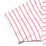POCKET TEE PILE STRIPE - WHITE