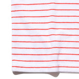 POCKET TEE PILE STRIPE - WHITE