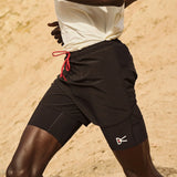 LAYERED POCKET TRAIL SHORT - BLACK