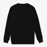 LONG SLEEVE HENLEY - BLACK