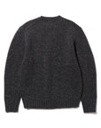 BEAMS+ - CREW INTARSIA 3G - CHARCOAL