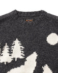 BEAMS+ - CREW INTARSIA 3G - CHARCOAL