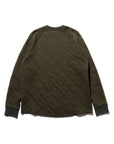 BEAMS+ - MIL QUILT CREW - OLIVE