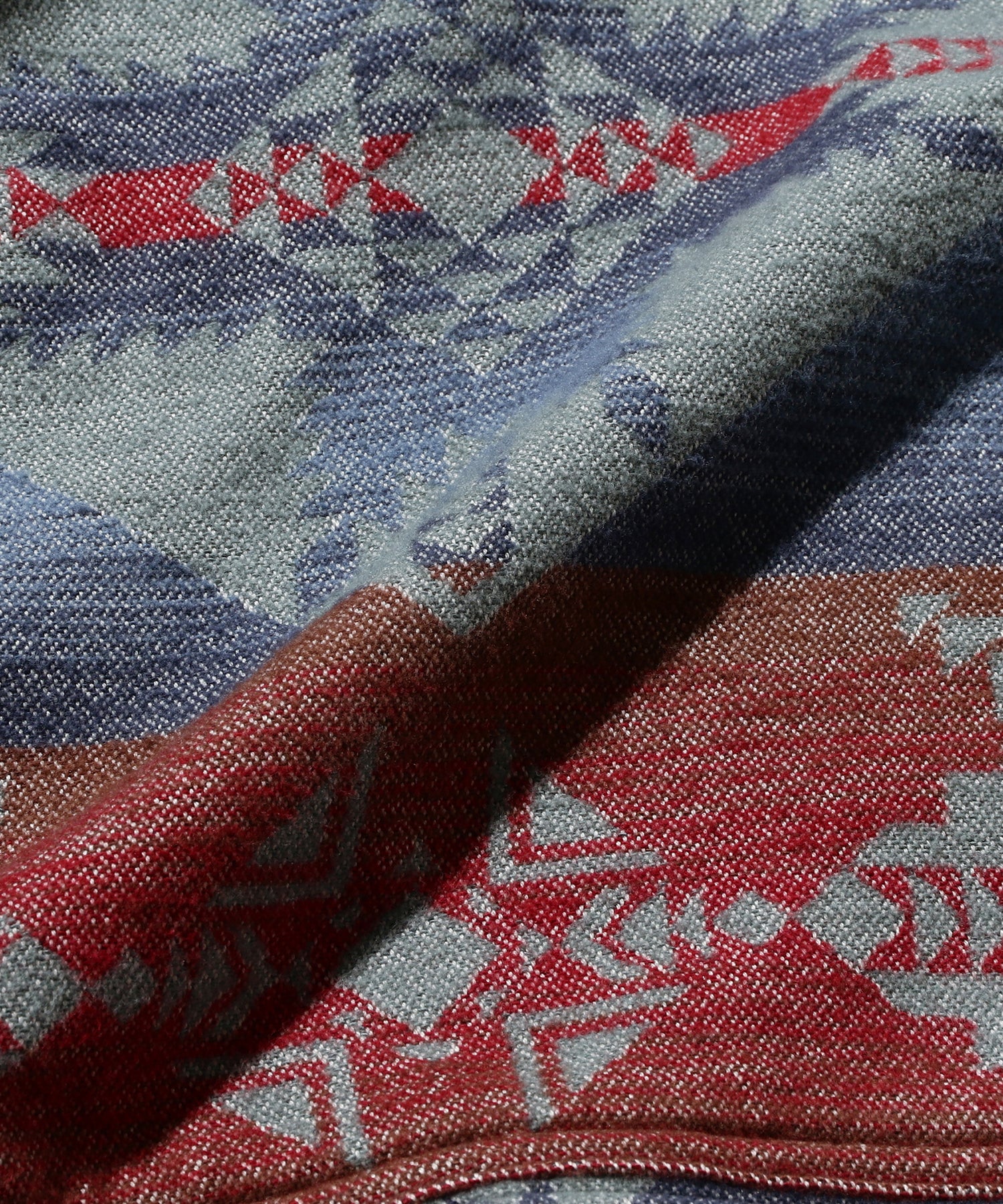 BEAMS+ - MIL SMOK COTTON BLANKET - BLUE