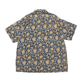 OPEN COLLAR BLOCK PRINT - BLUE
