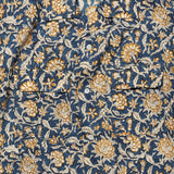 OPEN COLLAR BLOCK PRINT - BLUE