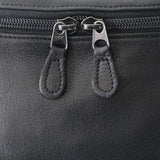 LEATHER FANNY PACK - BLACK