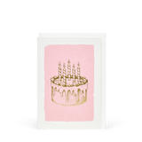 GREETING CARD - GOLD CAKE