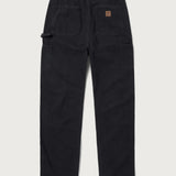 DOUBLE KNEE WORK PANTS - WASHED BLACK