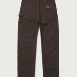 DOUBLE KNEE WORK PANTS - WASHED BROWN
