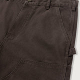 DOUBLE KNEE WORK PANTS - WASHED BROWN
